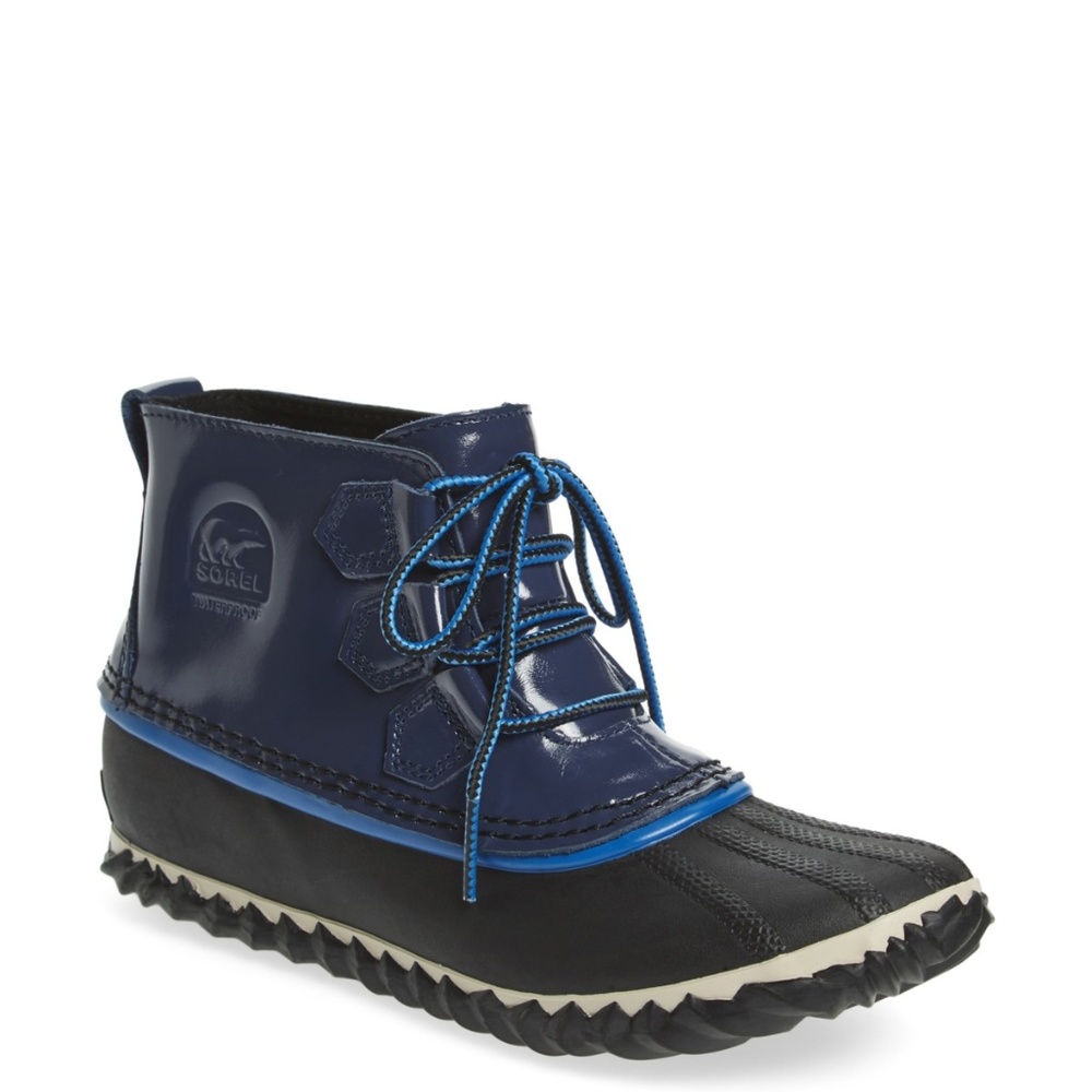 Sorel Out N About Waterproof Leather Rain Boot - Picture 1 of 8
